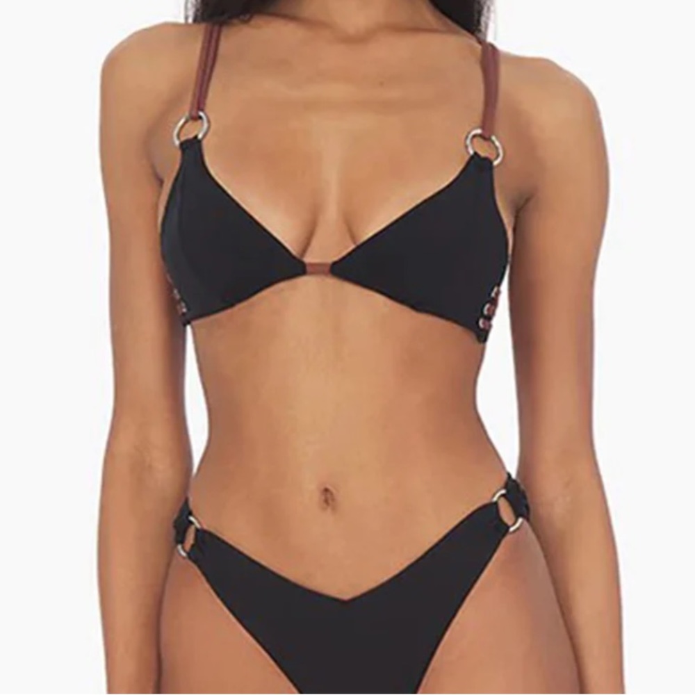 WeWoreWhat Strappy o-ring bikini top